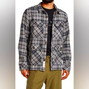 Native youth heavyweight plaid shacket